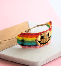 Pulsera Carita Feliz Arcoíris