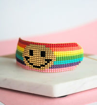 Pulsera Carita Feliz Arcoíris